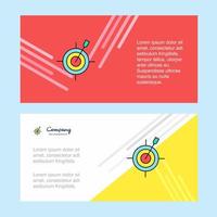 Dart game abstract corporate business banner template horizontal advertising business banner vector