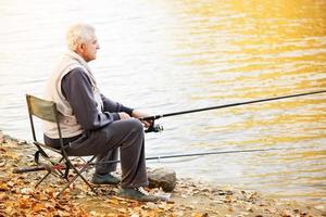 Fisherman fishing view photo