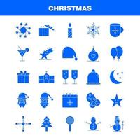 Christmas Solid Glyph Icon for Web Print and Mobile UXUI Kit Such as Christmas Moon Light Star Christmas Bible Home Church Pictogram Pack Vector