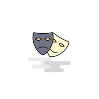 Flat Masks Icon Vector