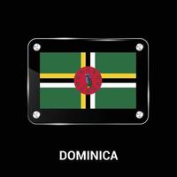 Dominica falg design vector