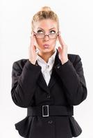 Businesswoman with glasses photo