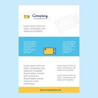 Template layout for Camcoder comany profile annual report presentations leaflet Brochure Vector Background