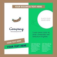 Hot dog Company Brochure Template Vector Busienss Template