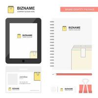 Database Business Logo Tab App Diary PVC Employee Card and USB Brand Stationary Package Design Vector Template