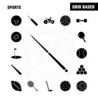 Sports Solid Glyph Icon for Web Print and Mobile UXUI Kit Such as Baseball Stick Bat Sports Bat Cricket Bat Cricket Pictogram Pack Vector