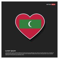 Maldives flag design vector