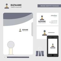 Gear box Business Logo File Cover Visiting Card and Mobile App Design Vector Illustration