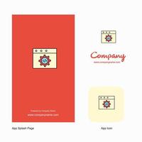 icono de la aplicación del logotipo de la empresa de programación del sitio web y diseño de la página de presentación elementos de diseño de aplicaciones comerciales creativas vector