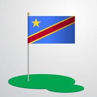 Comoros Flag Pole vector