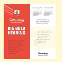 Website programming Business Company Poster Template with place for text and images vector background