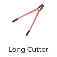 Trendy Long Cutter vector