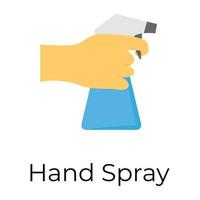 Trendy Hand Spray vector