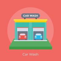 Trendy Car Wash vector