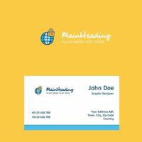 Secure internet logo Design with business card template Elegant corporate identity Vector