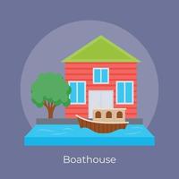 Trendy Boathouse Concepts vector