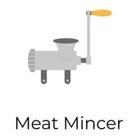 Trendy Meat Mincer vector