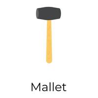 Trendy Mallet Concepts vector