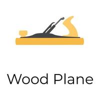 Trendy Wood Plane vector