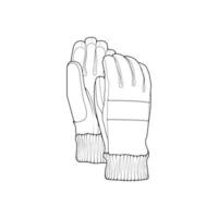 Isolated object of glove and winter icon. Set of glove and equipment vector icon for stock.