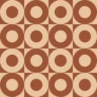 Retro vintage seamless vector geometric pattern. 70s retro print for fabric cover background