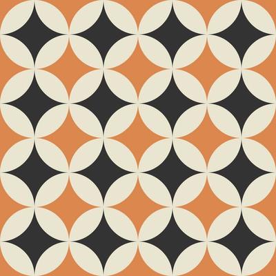 Retro vintage seamless vector geometric pattern. 70s retro print for fabric cover background