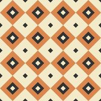 Retro vintage seamless vector geometric pattern. 70s retro print for fabric cover background