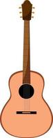 An acoustic guitar isolated vector