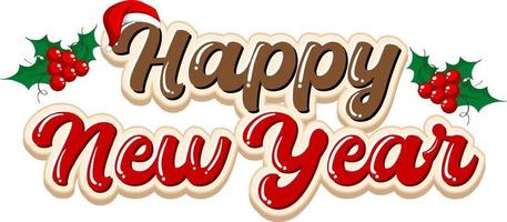 Happy New Year 2023 text for banner design vector