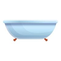 Water bathtub icon, cartoon style vector