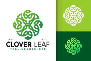Abstract Letter H Clover Leaf Logo Design, brand identity logos vector, modern logo, Logo Designs Vector Illustration Template