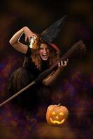 Woman witch view photo