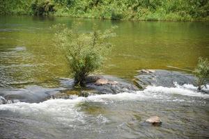 Lanscape river water stream from mountain asia photo