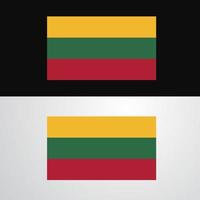 Lithuania Flag banner design vector