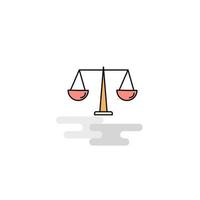 Flat Justice Icon Vector