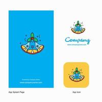 Bells Company Logo App Icon and Splash Page Design Creative Business App Design Elements vector