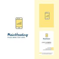 Smartphone Creative Logo and business card vertical Design Vector