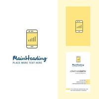 Smartphone Creative Logo and business card vertical Design Vector