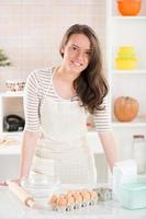 Happy Girl In The Kitchen photo