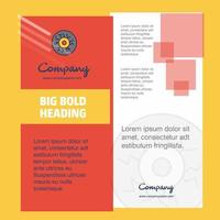 Eye ball Company Brochure Title Page Design Company profile annual report presentations leaflet Vector Background