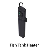 Fish tank heater icon, isometric style vector