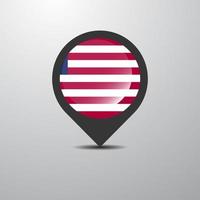 Liberia Map Pin vector