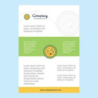 Template layout for Bacteria on plate comany profile annual report presentations leaflet Brochure Vector Background