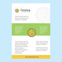 Template layout for Bacteria on plate comany profile annual report presentations leaflet Brochure Vector Background