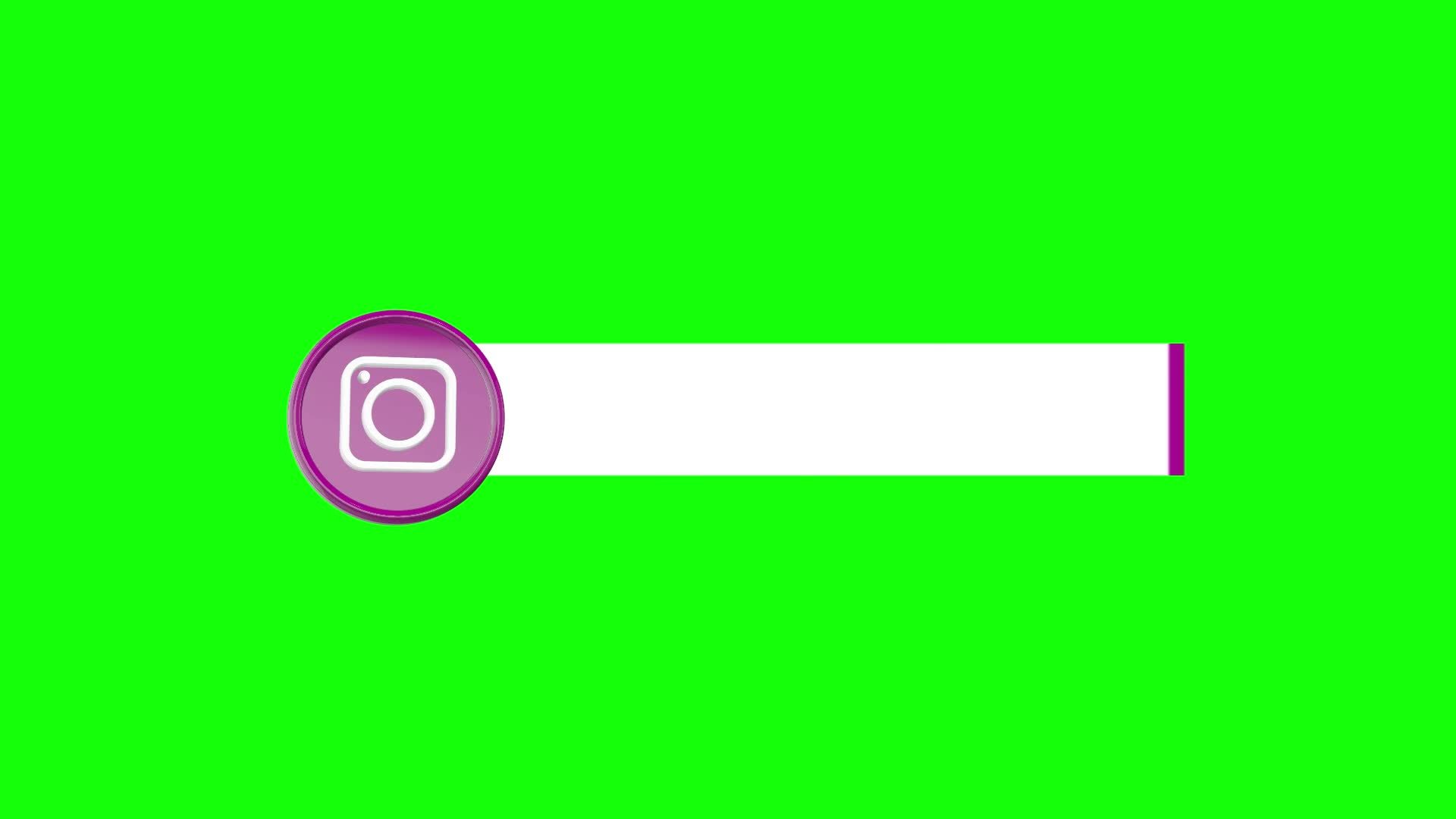 3d Animated Instagram Lower Third Banner Green Screen 14234138 Stock ...