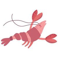 lobster sea life vector