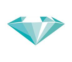 icono de diamante de gema vector