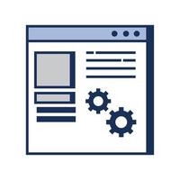 web development tech vector