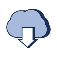 cloud web development vector