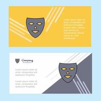 Mask abstract corporate business banner template horizontal advertising business banner vector